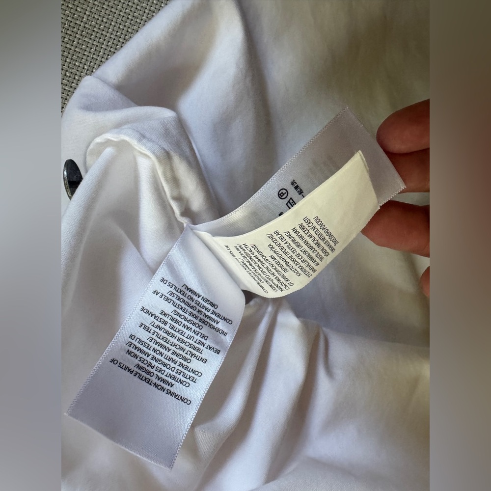 Polo Ralph Lauren White Cotton Blouse Size 10 - Picture 9 of 10
